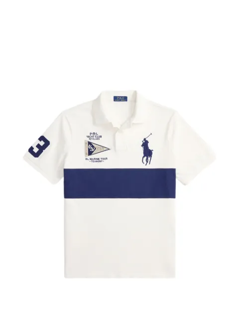 Polo Ralph Lauren nautical-flag Big-Pony polo shirt White 710B21925001