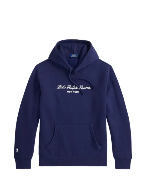 Polo Ralph Lauren logo-embroidered drawstring hoodie Blue 710B26089004