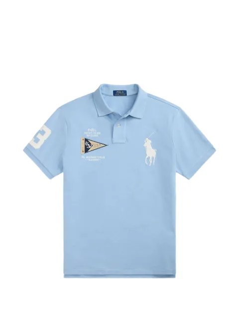 Polo Ralph Lauren logo-embroidered polo shirt Blue 710B21921002