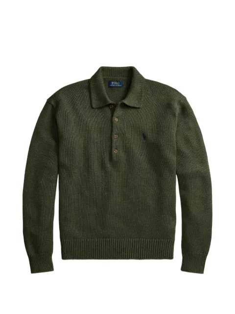 Polo Ralph Lauren button-placket sweater Green 710B27268001