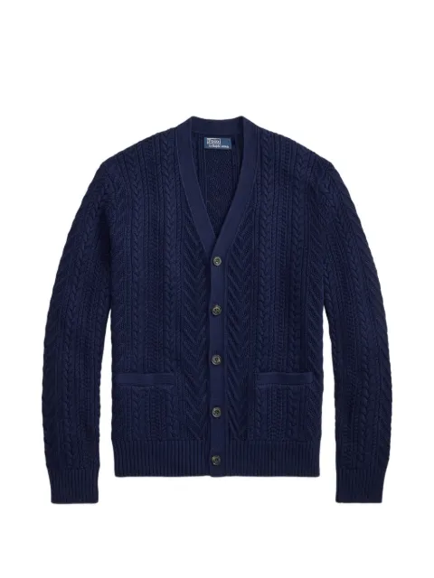 Polo Ralph Lauren Aran-knit cotton cardigan Blue 710B17974002
