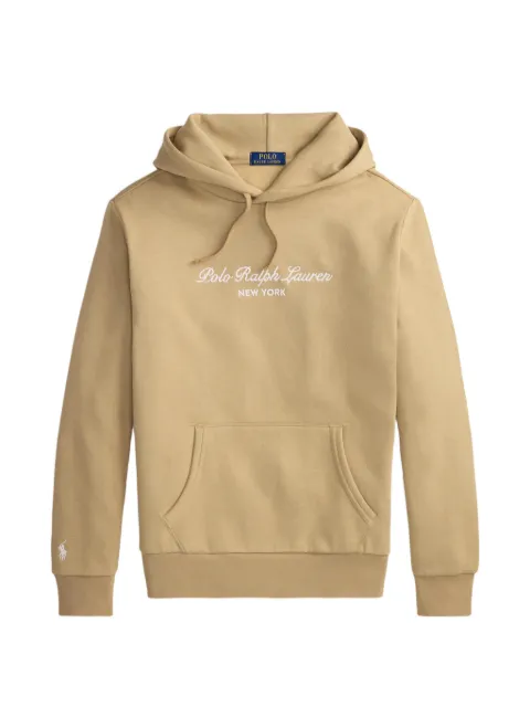 Polo Ralph Lauren logo-embroidered hoodie Brown 710B26089005