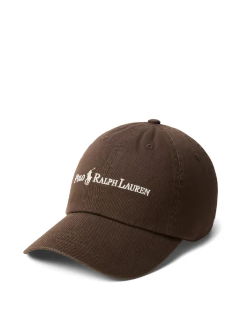 Polo Ralph Lauren logo-embroidered baseball cap Brown 710958055503