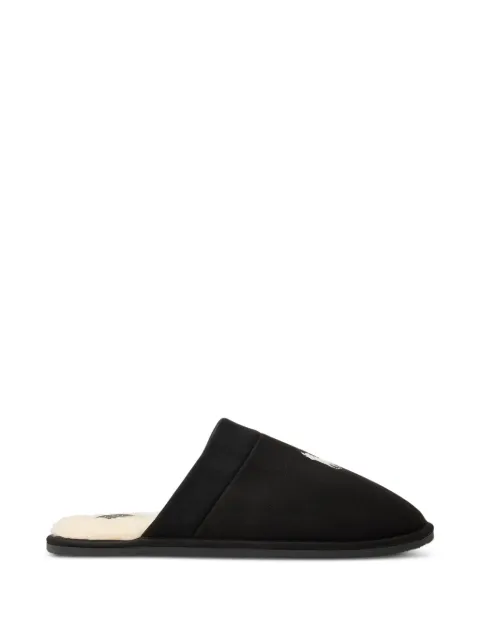 Polo Ralph Lauren embroidered-logo slippers Black 843981604001