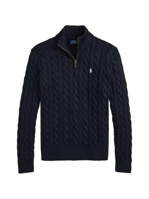 Polo Ralph Lauren cable-knit quarter-zip sweater Blue 710810841500