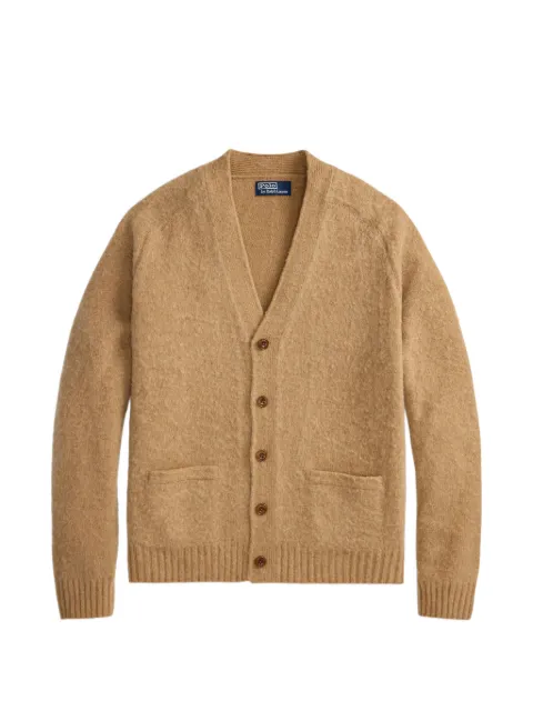 Polo Ralph Lauren elbow-patch V-neck cardigan Neutrals 710B27269001