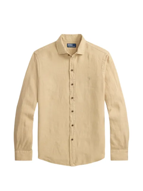 Polo Ralph Lauren Custom Fit Pony-embroidered shirt Neutrals 710B22591005
