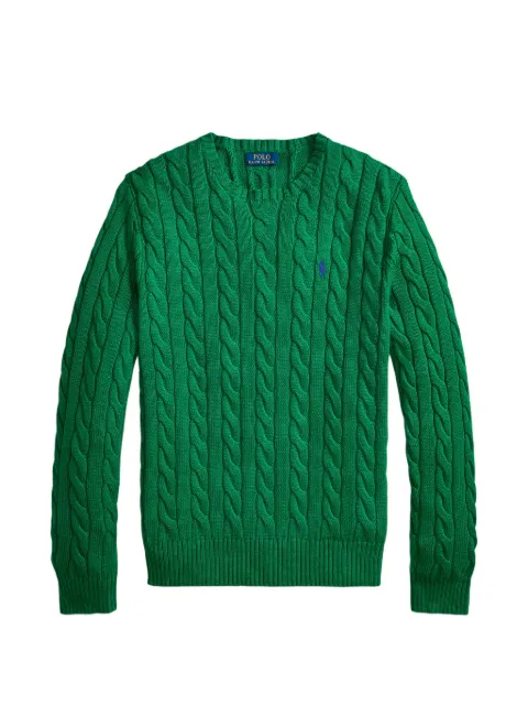 Polo Ralph Lauren Pony -embroidered cable-knit sweater Green 710775885552