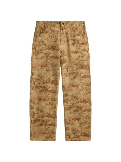 Polo Ralph Lauren landscape-print straight-leg trousers Neutrals 710B22600001