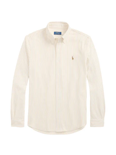 Polo Ralph Lauren stripe-patern buttoned shirt Neutrals 710B25852002