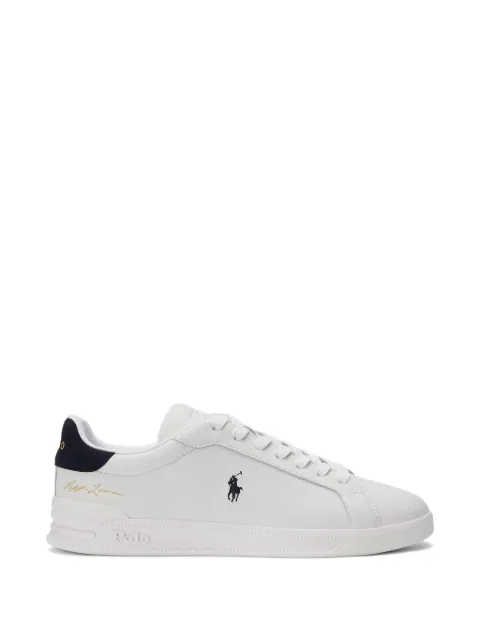 Polo Ralph Lauren logo-embroidered leather sneakers White 809P10044002