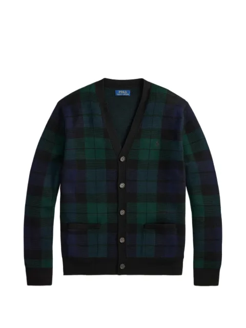 Polo Ralph Lauren Blackwatch-check V-neck cardigan Green 710B23895001