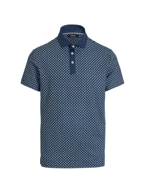 RLX Ralph Lauren geometric-print polo shirt Blue 785B21538