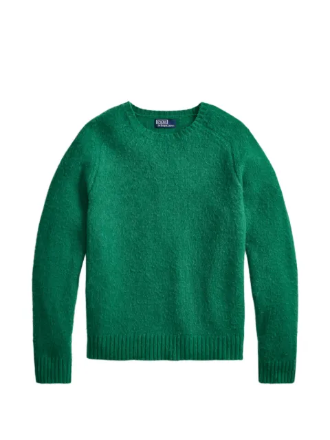 Polo Ralph Lauren elbow-patch crew-neck sweater Green 710B27270002