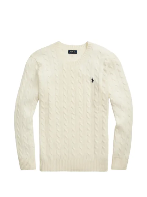 Polo Ralph Lauren cable-knit crewneck sweater Neutrals 711876762