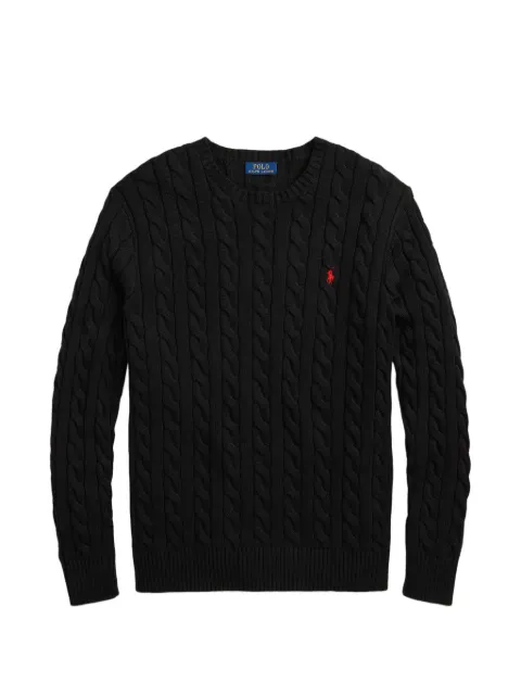 Polo Ralph Lauren cable-knit pony sweater Black 711775885