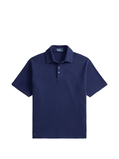Polo Ralph Lauren textured polo shirt Blue 710B18542002