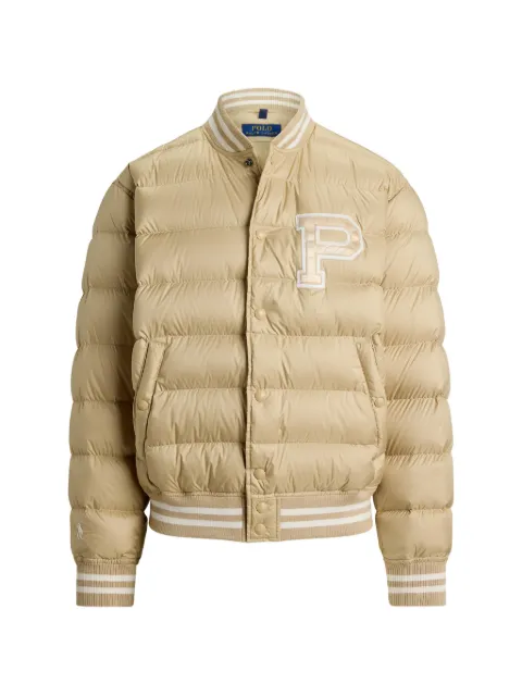 Polo Ralph Lauren The Colden quilted letter jacket Neutrals 710B17649002