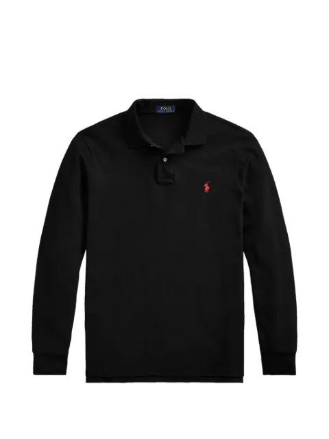 Polo Ralph Lauren long-sleeve mesh polo shirt Black 711680792
