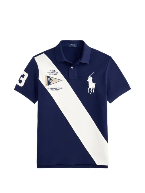 Polo Ralph Lauren sash-stripe polo shirt Blue 710B21920001