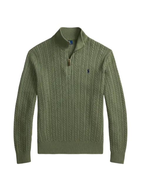Polo Ralph Lauren cable-knit quarter-zip sweater Green 710B26776004