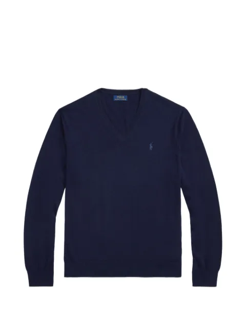 Polo Ralph Lauren logo-embroidered sweater Blue 710941105001