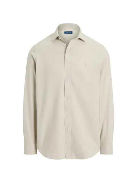 Polo Ralph Lauren logo-embroidered button-down shirt Neutrals 710B22592003