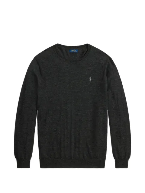 Polo Ralph Lauren embroidered Pony crew-neck sweater Grey 711954589503