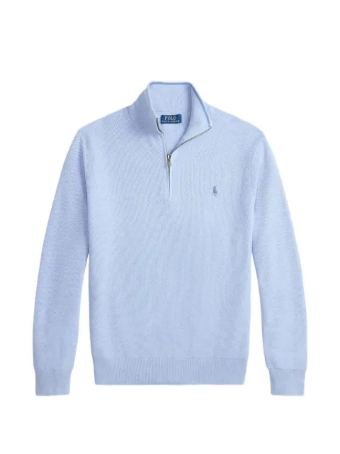 Polo Ralph Lauren quarter zip knit sweater Blue 710B18060005