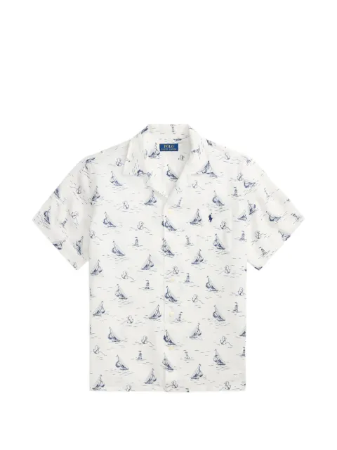 Polo Ralph Lauren boat-print shirt White 710B18630001