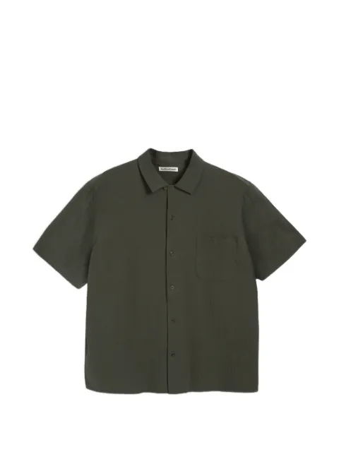 YMC seersucker shirt Green P2AAR
