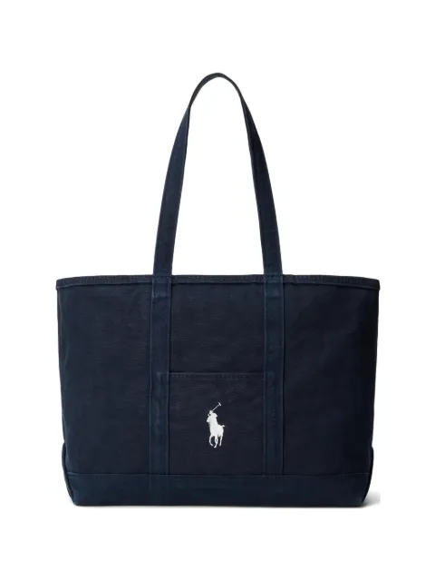 Polo Ralph Lauren embroidered-logo tote bag Blue 405P02124002