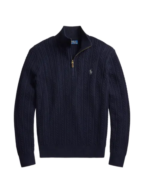 Polo Ralph Lauren cable-knit quarter-zip sweater Blue 710B26776001