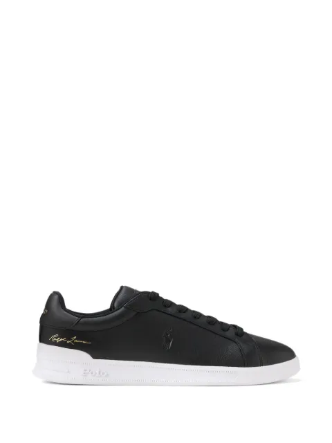 Polo Ralph Lauren Heritage Court II leather trainer Black 809P13083002