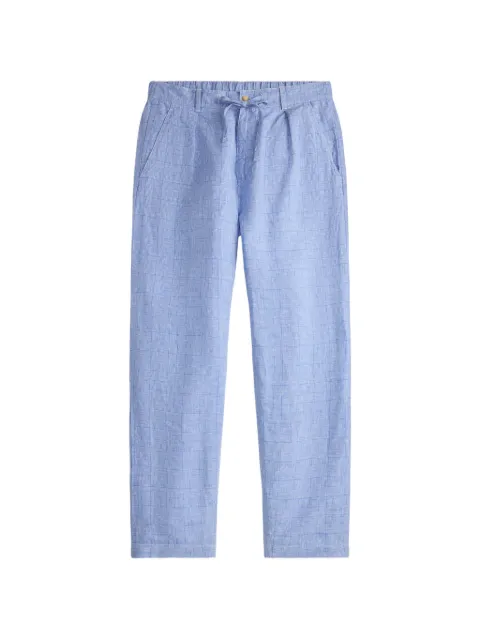 Polo Ralph Lauren pleated linen trousers Blue 710B19649002