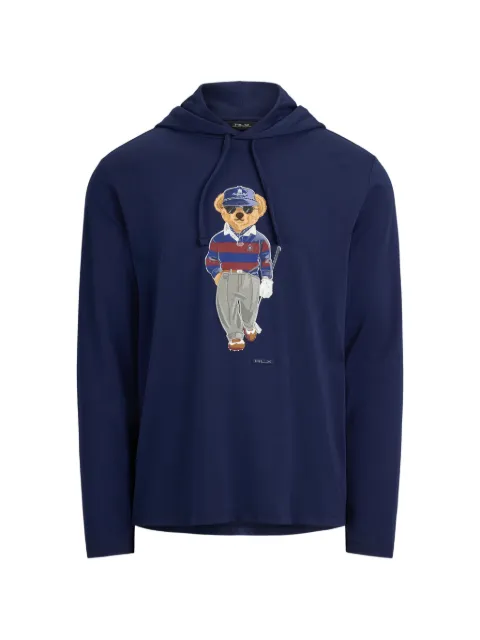 RLX Ralph Lauren Polo Bear hoodie Blue 785B20493