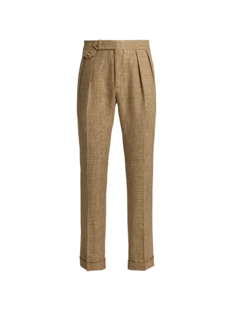 Polo Ralph Lauren Glen Plaid double-pleated trousers Brown 715B19146001
