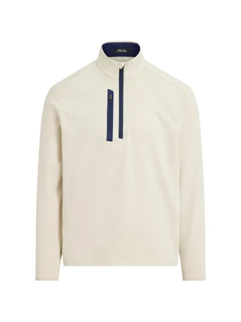 RLX Ralph Lauren quarter-zip jersey sweatshirt Neutrals 785A96937