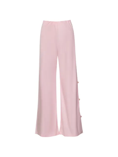 Baobab Wayra resin-stones embellished-slit trousers Pink 6011066