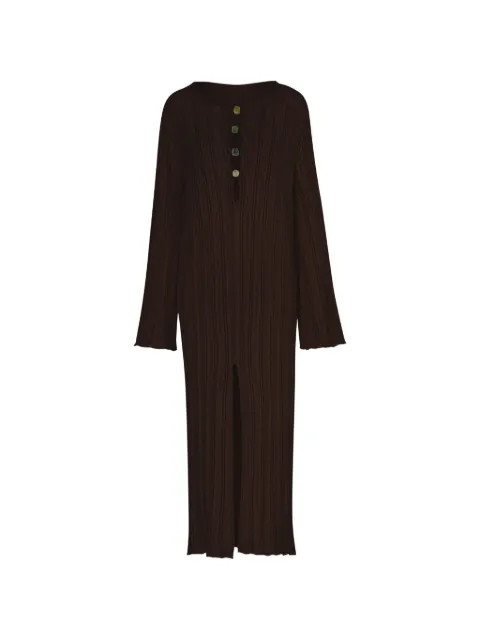 Baobab Mamu resin-embellished cut-out maxi dress Brown 6831294