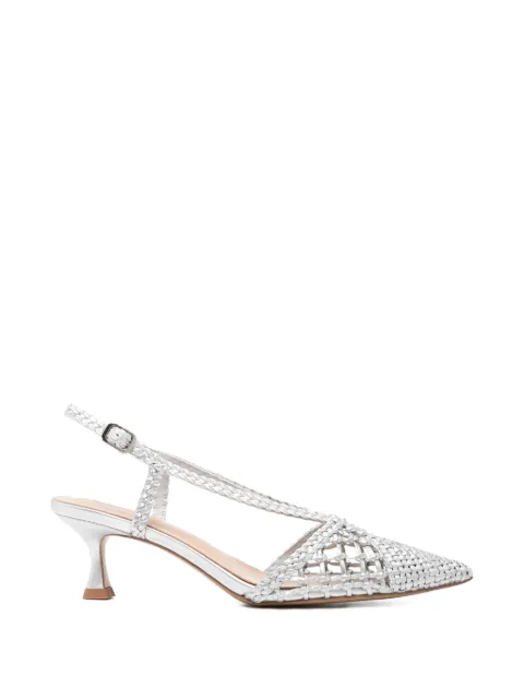 Lola Cruz Tabata heeled pumps Silver 202Z14BK