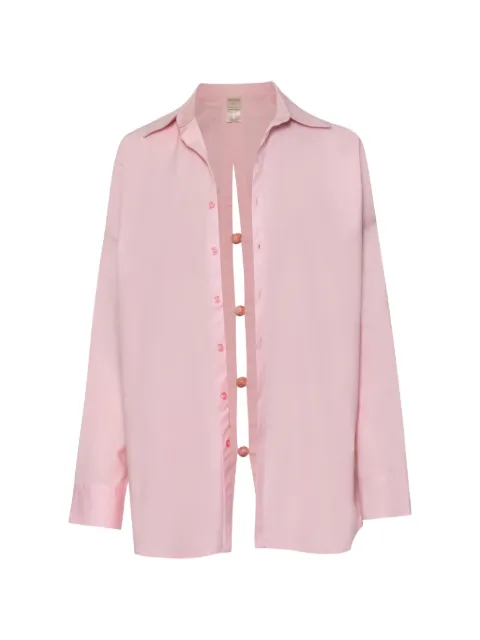 Baobab Wayra resin-stones back-slit shirt Pink 6101066