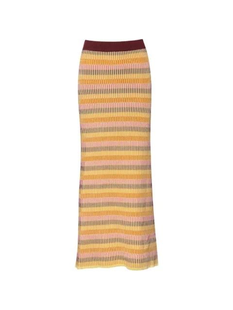 Baobab Kina elastic-waistband maxi skirt Yellow 6720394