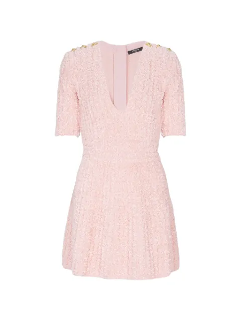 Balmain pink mini dress Pink GF0R7485KJ894AF