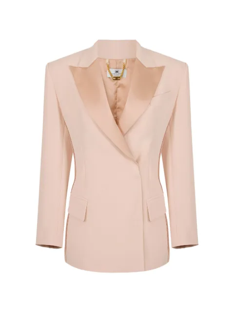 Elisabetta Franchi jacket in lightweight crêpe and satin Pink GI24163E2