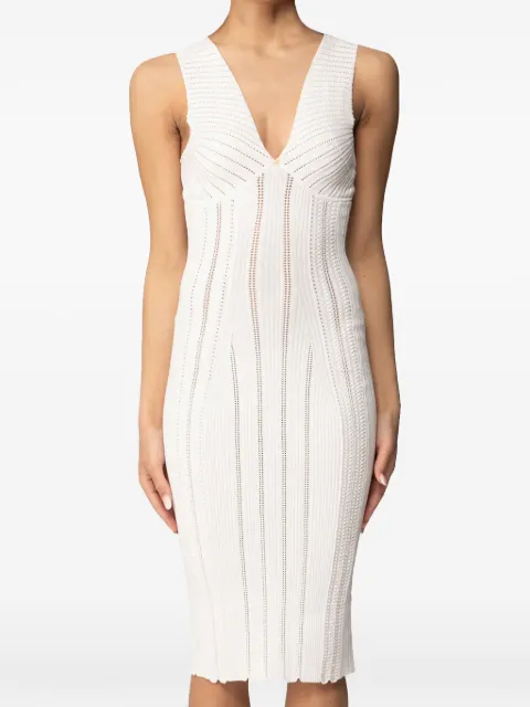 Elisabetta Franchi knit openwork dress White AM36B62E2