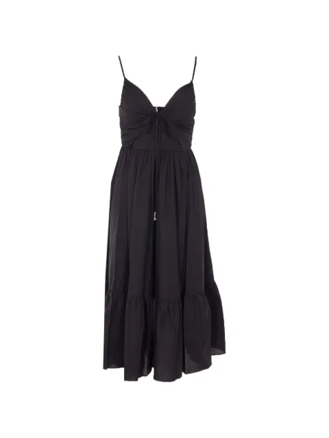 Michael Michael Kors thin-strap V-neck dress Black MS683DHKLZ