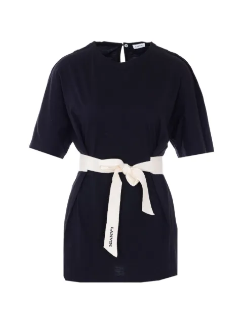 Lanvin button lace detail T-shirt Blue TS0020J05510