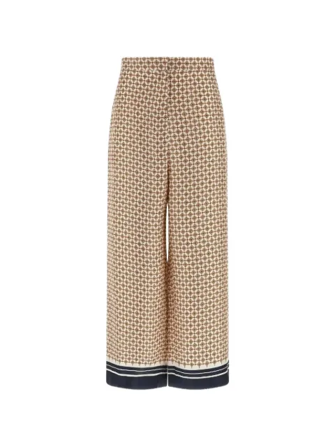 Max Mara Ottelia patterned trousers Neutrals MSTOTTELIA002BIANCOBLU