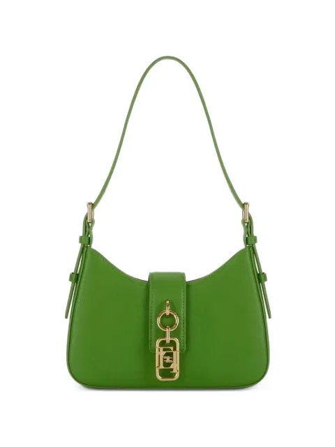 Elisabetta Franchi small shoulder bag with charm Green BS24A62E2